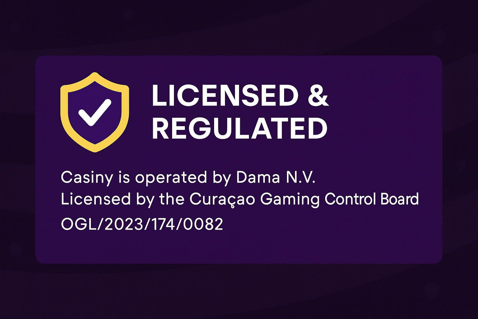 Licensed online casino | casinycasino.com
